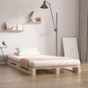 vidaXL Palettenbett 90x200 cm Massivholz Kiefer