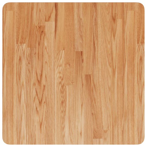 vidaXL Tischplatte Quadratisch Hellbraun 60x60x2,5cm Behandelte Eiche
