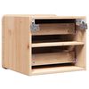 vidaXL Nachttisch Braun 39 x 34 x 33 cm Massivholz Kiefer