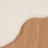 vidaXL Kunstfell Hasen Teppich Olite Creme 60 x 90 cm Polyester