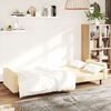 vidaXL Schlafsofa 2-Sitzer Creme Samt