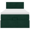 vidaXL Ottoman-Bett mit Matratze Dunkelgr&uuml;n 100x200 cm Samt