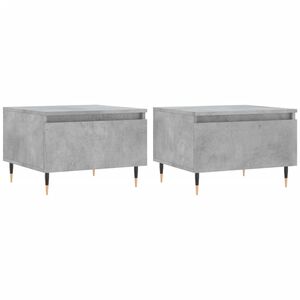 vidaXL Couchtische 2 Stk. Betongrau 50x46x35 cm Holzwerkstoff