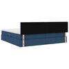 vidaXL Aufbewahrungsbett mit Matratze Blau 200 x 200 cm Holzwerkstoff