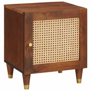 vidaXL Nachttisch Braun 40 x 33,5 x 46 cm Massivholz Akazie