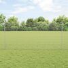 vidaXL Zaun mit Pfosten Silber 1,2 x 25 m Stahl