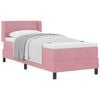 vidaXL Boxspringbett mit Kopfteil Rosa 200 x 80 cm Samt
