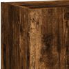 vidaXL 4-tlg. Wohnwand mit LED-Beleuchtung R&auml;uchereiche Holzwerkstoff