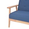 vidaXL Sessel Blau Stoff