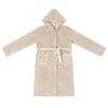 vidaXL Bademantel Hoodie Beige XL Flanell