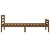 vidaXL Massivholzbett ohne Matratze Honigbraun 75x190 cm
