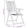 vidaXL Gartenstuhl 4 pcs Braun 57 x 72 x 109 cm Massivholz Akazie