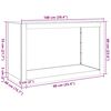 vidaXL Brennholzregal 100x40x60 cm Wetterfester Stahl
