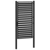 vidaXL Gartentor Abschlie&szlig;bar Schwarz 100x180 cm Aluminium