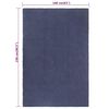 vidaXL Teppich Rechteckig Marineblau 160x230 cm Baumwolle