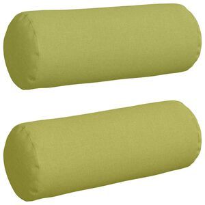 vidaXL Bolsterkissen 2 St&uuml;ck Hellgr&uuml;n &Oslash; 25 x 70 cm Stoff