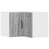 vidaXL Wand-Eckschrank LUCCA Graues Sonoma 57 x 57 x 40 cm