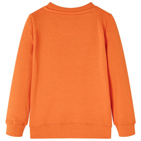 Kinder-Sweatshirt Dunkelorange 128