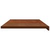 vidaXL Fensterbank Braunes Holz 140 x 50 x 4,5 cm PVC