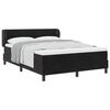 vidaXL Boxspringbett mit Kopfteil Schwarz 140 x 190 cm Samt
