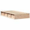 vidaXL Bettrahmen Braun 100 x 200 cm Massives Kiefernholz