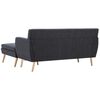 vidaXL Sofa L-Form Stoff 171,5x138x81,5 cm Dunkelgrau