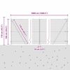 vidaXL Zaunpfosten Gr&uuml;n 50 x 1 m (19 x 19 mm Maschen) Stahl und PVC