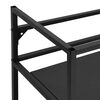 vidaXL Badezimmer Waschtischgestell Schwarz 59x38x83 cm Eisen