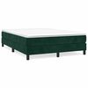 vidaXL Boxspringbettgestell Dunkelgr&uuml;n 140x190 cm Samt