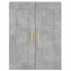 vidaXL Highboard Betongrau 69,5x34x180 cm Holzwerkstoff
