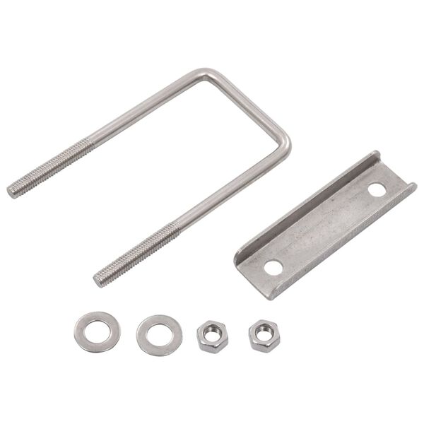 vidaXL U-B&uuml;gel f&uuml;r Zaunpfosten 25 Sets 60 x 40 mm