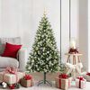 vidaXL K&uuml;nstlicher schwenkbarer Weihnachtsbaum mit flockigem Schnee