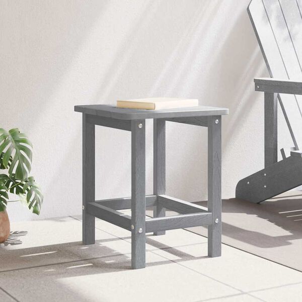 vidaXL Adirondack Beistelltisch Hellgrau 38 x 38 x 46 cm HDPE