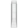 vidaXL Gabione mit Hochbogen 200x30x120/140 cm Verzinktes Eisen