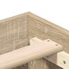 vidaXL Bettgestell ohne Matratze Sonoma-Eiche 90x190 cm Holzwerkstoff