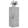 vidaXL Wandschrank Betongrau 34,5x34x90 cm