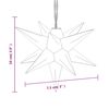 vidaXL LED-Weihnachtssterne 10 Stk. Rot 10 cm