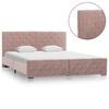 vidaXL Bettgestell Rosa Samt 160x200 cm