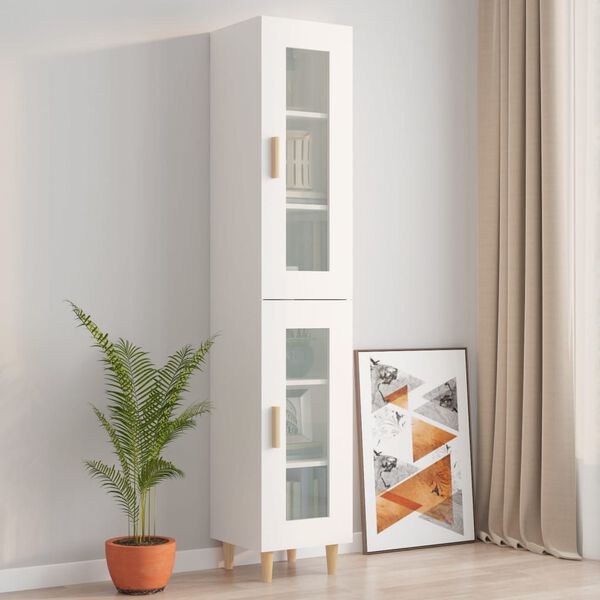vidaXL H&auml;ngeschrank Wei&szlig; 34,5x34x90 cm