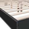 vidaXL Bettgestell Schwarz 120x190 cm Holzwerkstoff und Metall