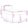 vidaXL Boxspringbett mit Matratze Creme 120x190 cm Stoff