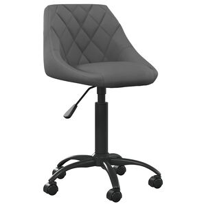 vidaXL B&uuml;rostuhl Dunkelgrau Samt