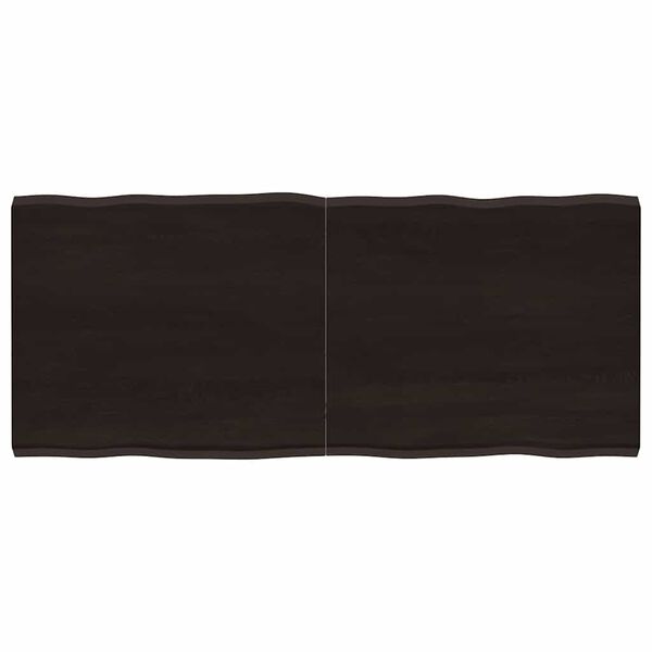 vidaXL Tischplatte 140x60x(2-4) cm Massivholz Behandelt Baumkante
