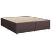 vidaXL Boxspringbett mit Matratze Dunkelbraun 180x200 cm Stoff