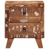 vidaXL Nachttisch 2 Stk. 40x32x46 cm Altholz Massiv
