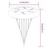 vidaXL Solar-Bodenleuchten mit Erdspie&szlig; 12 Stk. Warmwei&szlig;