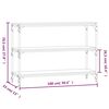 vidaXL B&uuml;cherregal R&auml;uchereiche 100x33x70,5 cm Holzwerkstoff und Stahl