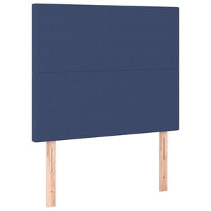 vidaXL Kopfteil Blau 100 x 5 x 118/128 cm Stoff