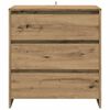 vidaXL 3-tlg. Sideboard Artisan-Eiche Holzwerkstoff