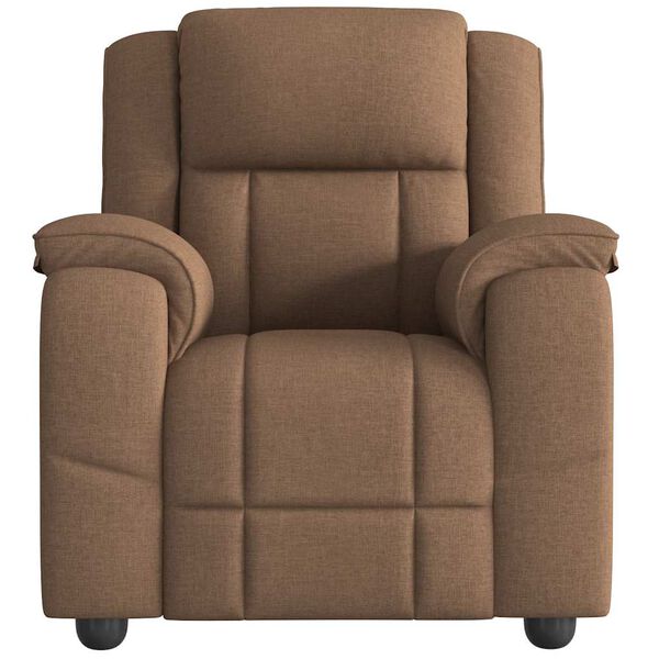 vidaXL Massagesessel Braun Stoff